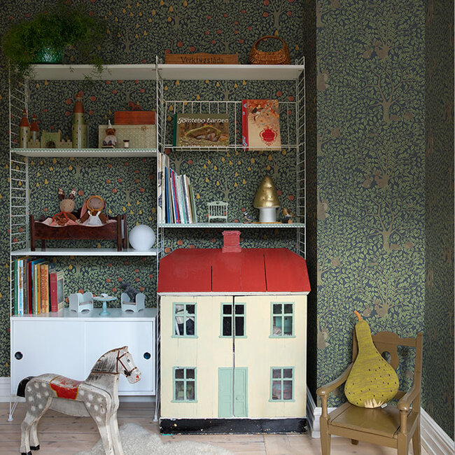 Dutch Wallcoverings Dutch Wallcoverings - FC Gronhaga- Per Black - Vliesbehang - 10m x 53cm - 44115