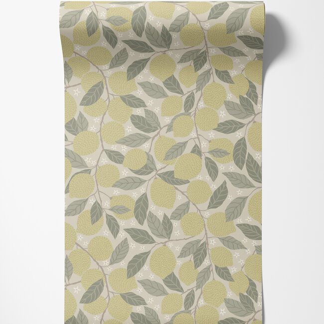 Dutch Wallcoverings Dutch Wallcoverings - FC Gronhaga- Lemona Beige - Vliesbehang - 10m x 53cm - 44116