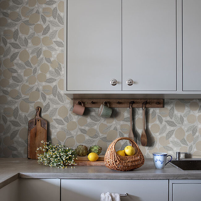 Dutch Wallcoverings Dutch Wallcoverings - FC Gronhaga- Lemona Grey - Vliesbehang - 10m x 53cm - 44117