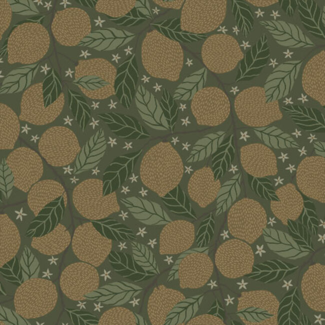 Dutch Wallcoverings Dutch Wallcoverings - FC Gronhaga- Lemona Green - Vliesbehang - 10m x 53cm - 44119