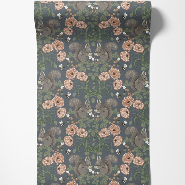 Dutch Wallcoverings Dutch Wallcoverings - FC Gronhaga- Kurre Blue - Vliesbehang - 10m x 53cm - 44122