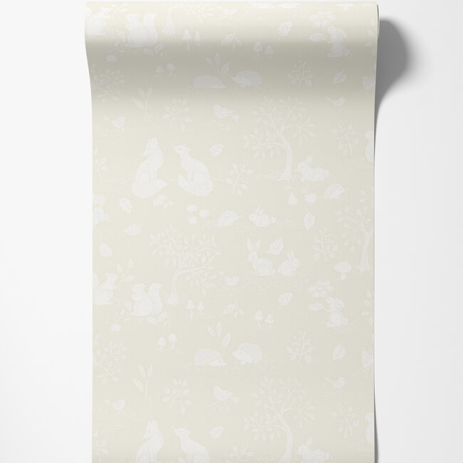 Dutch Wallcoverings Dutch Wallcoverings - FC Gronhaga- Ivar White - Vliesbehang - 10m x 53cm - 44125