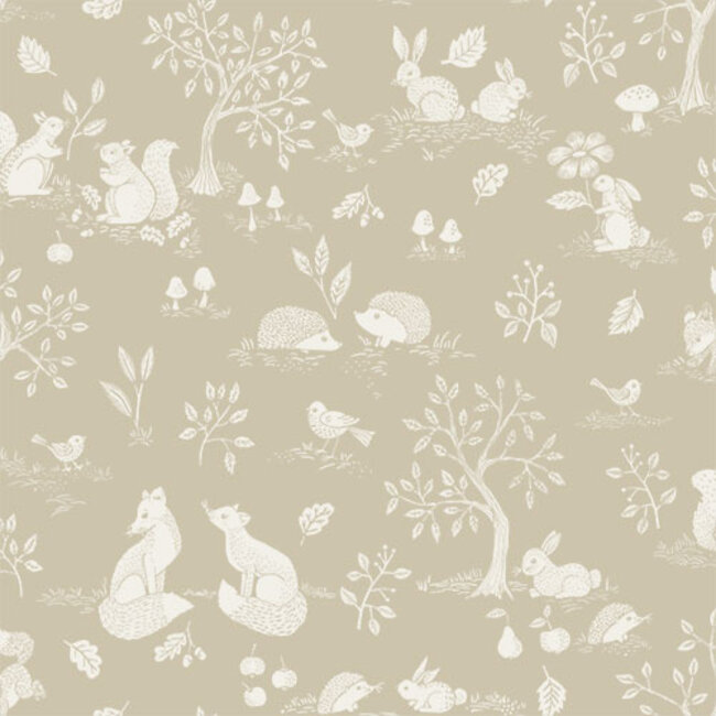 Dutch Wallcoverings Dutch Wallcoverings - FC Gronhaga- Ivar Beige/grey - Vliesbehang - 10m x 53cm - 44126