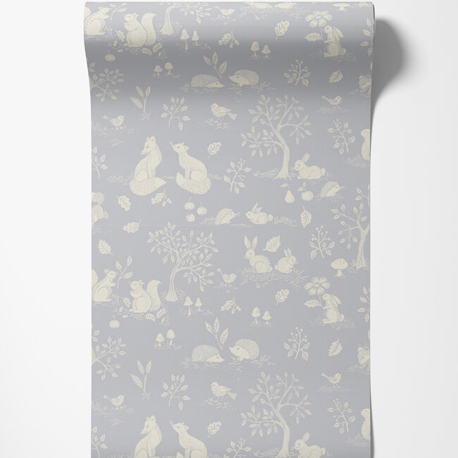 Dutch Wallcoverings Dutch Wallcoverings - FC Gronhaga- Ivar Light blue - Vliesbehang - 10m x 53cm - 44128