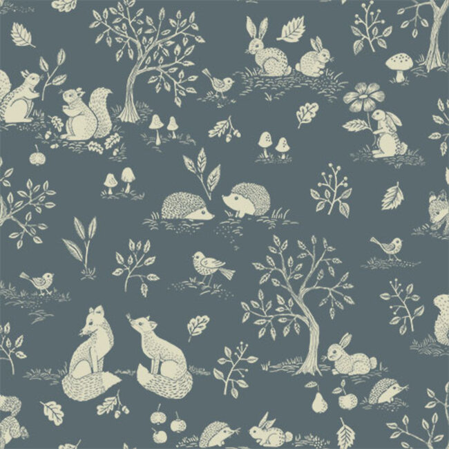 Dutch Wallcoverings Dutch Wallcoverings - FC Gronhaga- Ivar Blue - Vliesbehang - 10m x 53cm - 44129