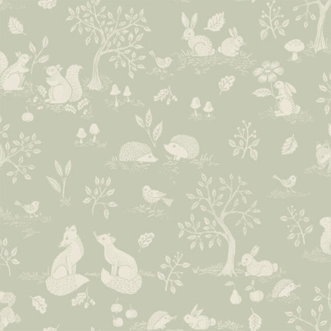 Dutch Wallcoverings Dutch Wallcoverings - FC Gronhaga- Ivar Light green - Vliesbehang - 10m x 53cm - 44130