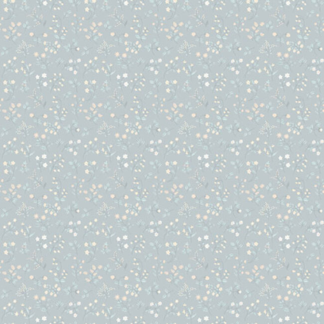 Dutch Wallcoverings Dutch Wallcoverings - FC Havsblick- Josefin Grey - Vliesbehang - 10m x 53cm - 39002