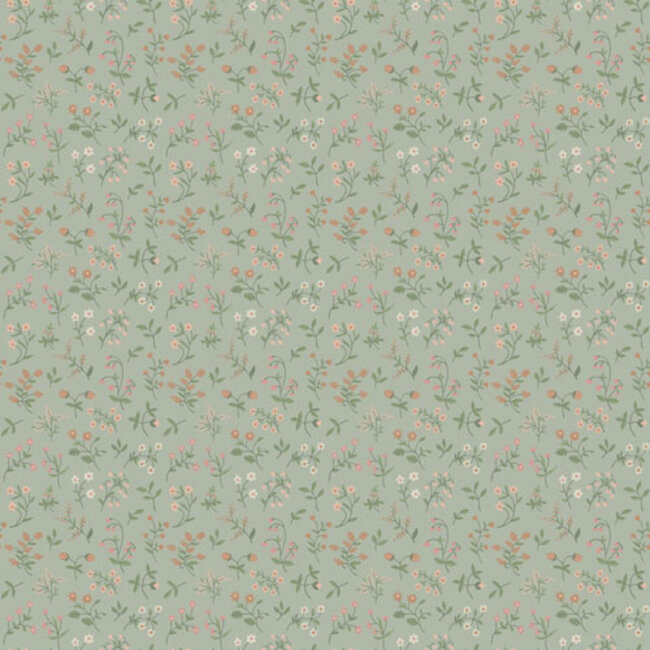 Dutch Wallcoverings Dutch Wallcoverings - FC Havsblick- Josefin Green - Vliesbehang - 10m x 53cm - 39004