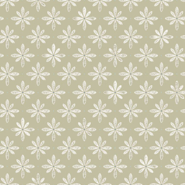 Dutch Wallcoverings Dutch Wallcoverings - FC Havsblick- Flora Yellow - Vliesbehang - 10m x 53cm - 39007