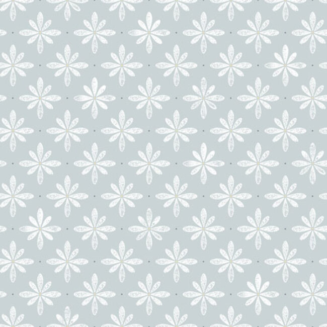 Dutch Wallcoverings Dutch Wallcoverings - FC Havsblick- Flora Blue - Vliesbehang - 10m x 53cm - 39008