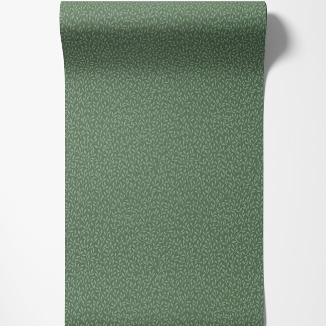 Dutch Wallcoverings Dutch Wallcoverings - FC Havsblick- Saga Green - Vliesbehang - 10m x 53cm - 39018