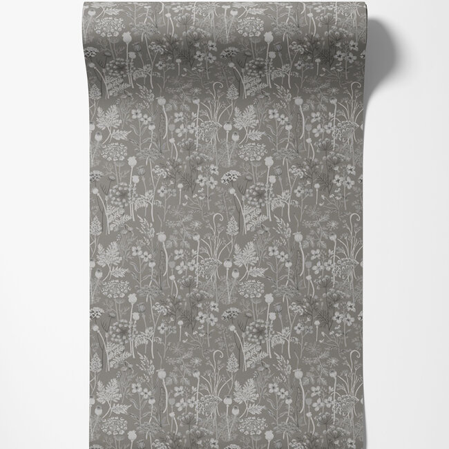 Dutch Wallcoverings Dutch Wallcoverings - FC Havsblick- Dara Grey - Vliesbehang - 10m x 53cm - 39019