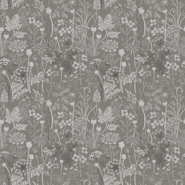 Dutch Wallcoverings Dutch Wallcoverings - FC Havsblick- Dara Grey - Vliesbehang - 10m x 53cm - 39019