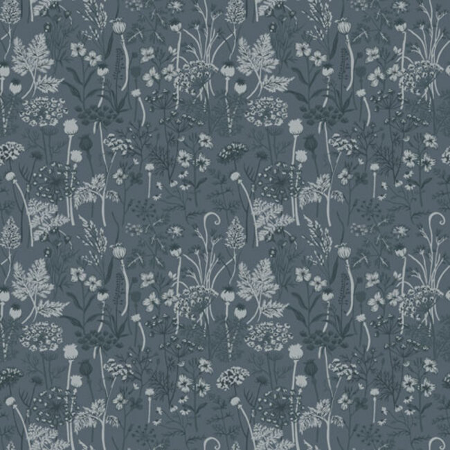 Dutch Wallcoverings Dutch Wallcoverings - FC Havsblick- Dara Blue - Vliesbehang - 10m x 53cm - 39022