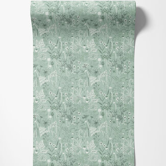 Dutch Wallcoverings Dutch Wallcoverings - FC Havsblick- Dara Light green - 39023