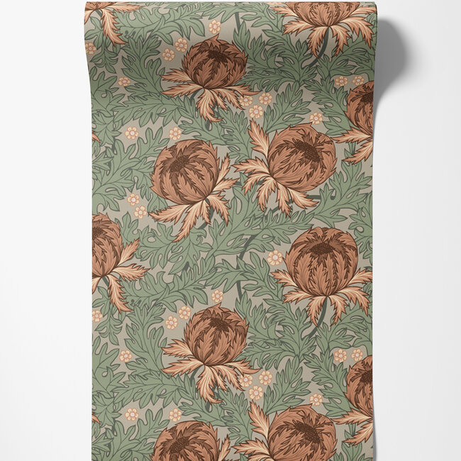 Dutch Wallcoverings Dutch Wallcoverings - FC Havsblick- Arthur Beige - Vliesbehang - 10m x 53cm - 39025