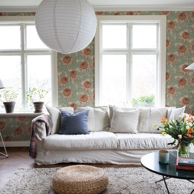 Dutch Wallcoverings Dutch Wallcoverings - FC Havsblick- Arthur Beige - Vliesbehang - 10m x 53cm - 39025