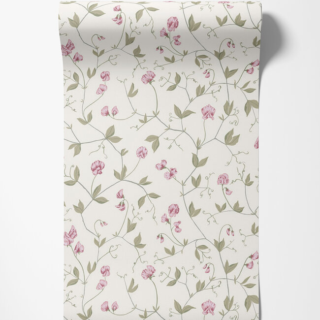 Dutch Wallcoverings Dutch Wallcoverings - FC Havsblick- Juliet White - Vliesbehang - 10m x 53cm - 39030