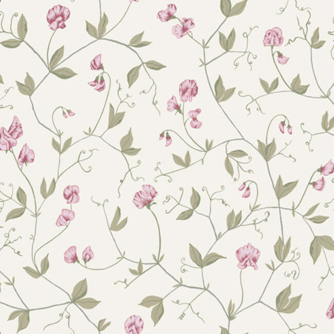 Dutch Wallcoverings Dutch Wallcoverings - FC Havsblick- Juliet White - Vliesbehang - 10m x 53cm - 39030