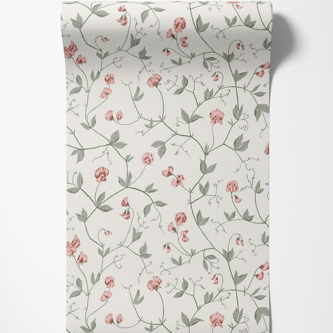 Dutch Wallcoverings Dutch Wallcoverings - FC Havsblick- Juliet Red - Vliesbehang - 10m x 53cm - 39032