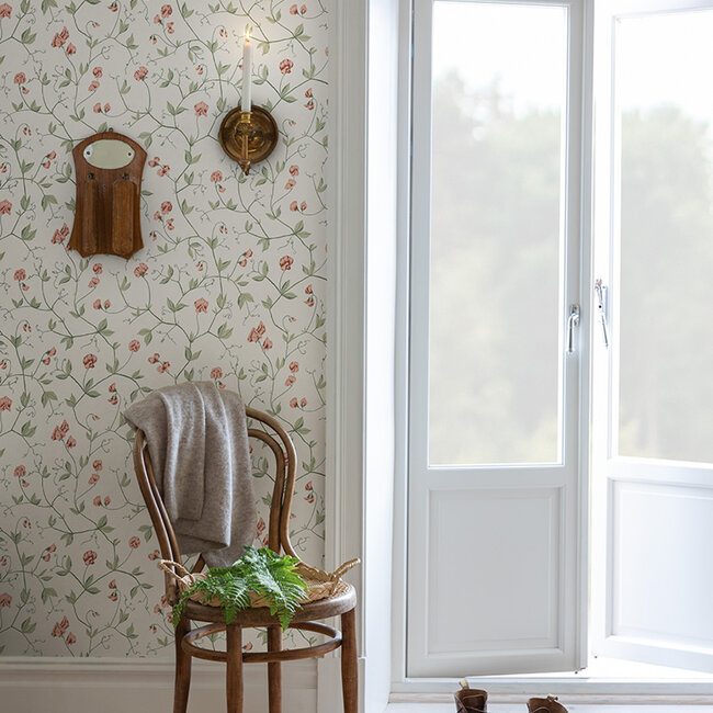 Dutch Wallcoverings Dutch Wallcoverings - FC Havsblick- Juliet Red - Vliesbehang - 10m x 53cm - 39032