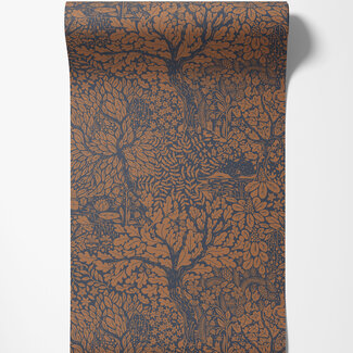 Dutch Wallcoverings Dutch Wallcoverings - FC Hjärterum- Olle donkerblauw - 83106