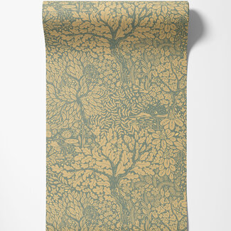 Dutch Wallcoverings Dutch Wallcoverings - FC Hjärterum- Olle groen - 83107