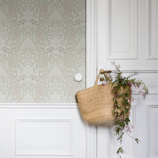 Dutch Wallcoverings Dutch Wallcoverings - FC Hjärterum- Öjvind wit - Vliesbehang - 10m x 53cm - 83118