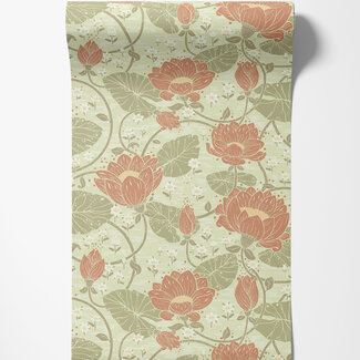 Dutch Wallcoverings Dutch Wallcoverings - FC Hjärterum- Eva lichtgroen - 83119