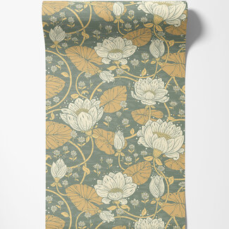 Dutch Wallcoverings Dutch Wallcoverings - FC Hjärterum- Eva groen - 83120