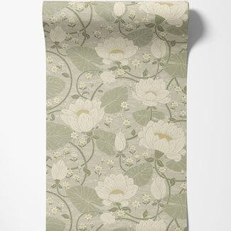 Dutch Wallcoverings Dutch Wallcoverings - FC Hjärterum- Eva beige/grijs - 83124