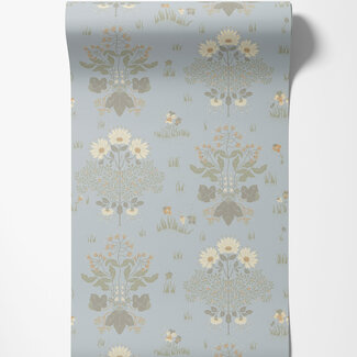 Dutch Wallcoverings Dutch Wallcoverings - FC Hjärterum- Edla lichtblauw - 83132