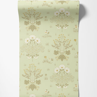 Dutch Wallcoverings Dutch Wallcoverings - FC Hjärterum- Edla lichtgroen - 83134