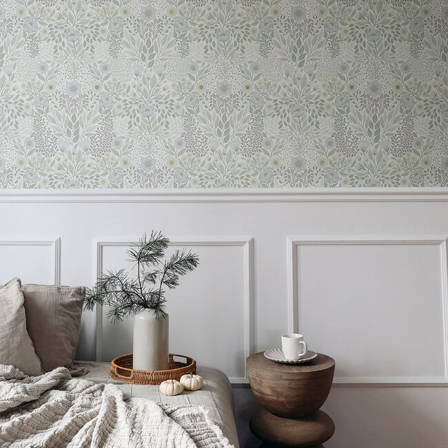 Dutch Wallcoverings Dutch Wallcoverings - FC Klara & Tove- Äng Light Green - Vliesbehang - 10m x 53cm - 26001