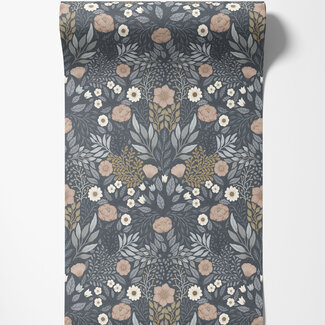 Dutch Wallcoverings Dutch Wallcoverings - FC Klara & Tove- Äng Dark blue - 26004