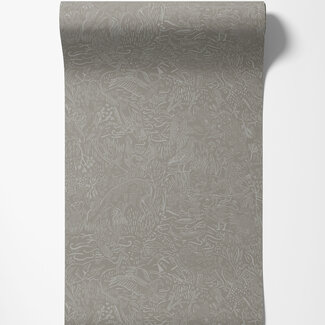 Dutch Wallcoverings Dutch Wallcoverings - FC Klara & Tove- Landskapsdjur Grey - 26022