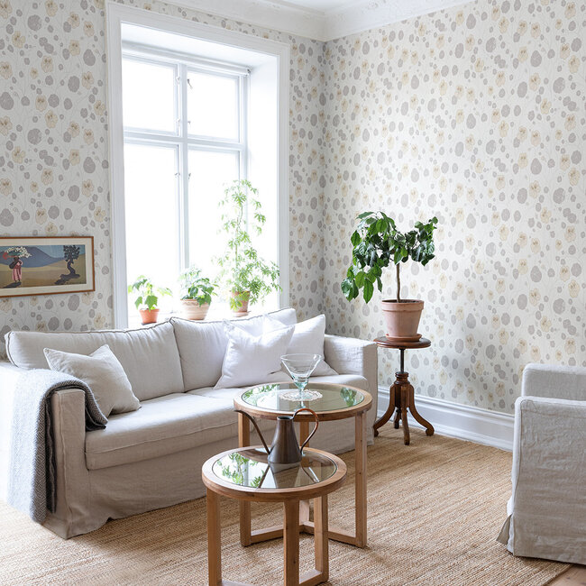 Dutch Wallcoverings Dutch Wallcoverings - FC Langenas- Krasseslinga White - Vliesbehang - 10m x 53cm - 12301