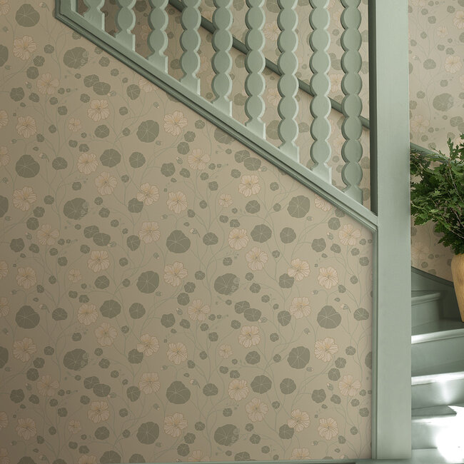 Dutch Wallcoverings Dutch Wallcoverings - FC Langenas- Krasseslinga Green - Vliesbehang - 10m x 53cm - 12302