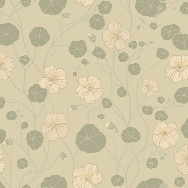 Dutch Wallcoverings Dutch Wallcoverings - FC Langenas- Krasseslinga Green - Vliesbehang - 10m x 53cm - 12302