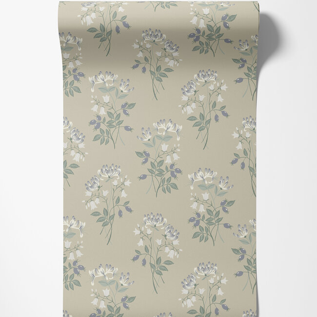 Dutch Wallcoverings Dutch Wallcoverings - FC Langenas- Kaprifol Blue - Vliesbehang - 10m x 53cm - 12308