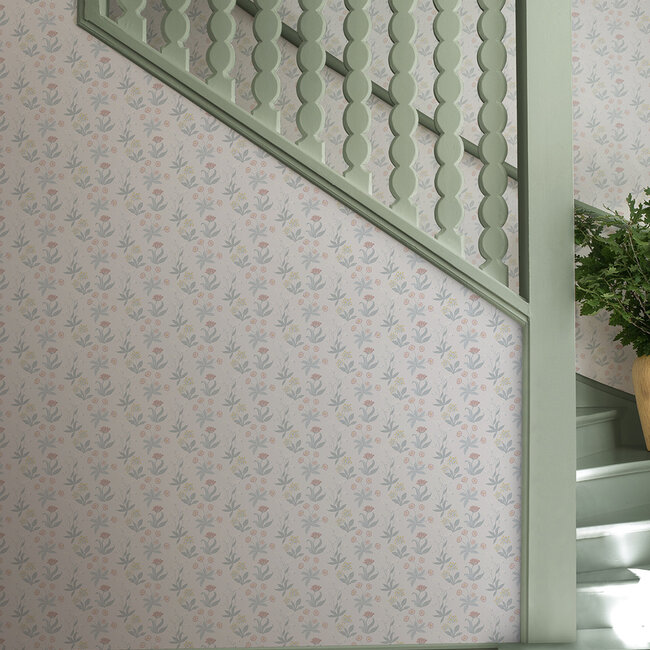 Dutch Wallcoverings Dutch Wallcoverings - FC Langenas- Fleur Beige - Vliesbehang - 10m x 53cm - 12312