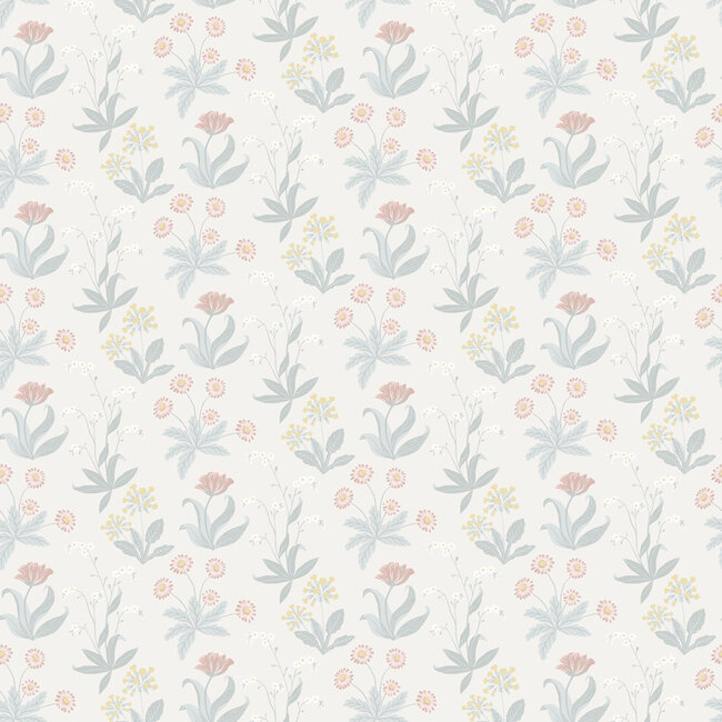 Dutch Wallcoverings Dutch Wallcoverings - FC Langenas- Fleur Beige - Vliesbehang - 10m x 53cm - 12312