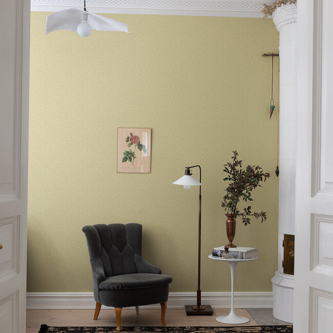 Dutch Wallcoverings Dutch Wallcoverings - FC Langenas- Adam Yellow - Vliesbehang - 10m x 53cm - 12324
