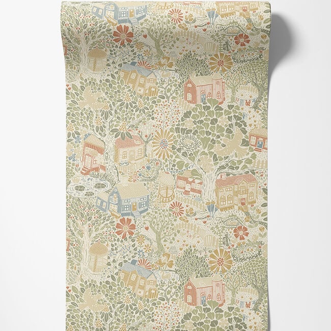 Dutch Wallcoverings Dutch Wallcoverings - FC Langtan- Bygga Bo Multi light - Vliesbehang - 10m x 53cm - 63001