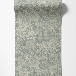 Dutch Wallcoverings Dutch Wallcoverings - FC Langtan- Bygga Bo Blue - 63005