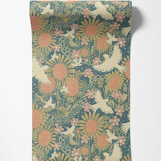 Dutch Wallcoverings Dutch Wallcoverings - FC Langtan- Drömma Dark blue - 63007