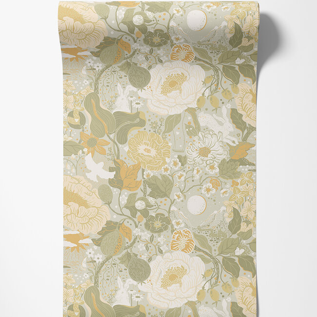 Dutch Wallcoverings Dutch Wallcoverings - FC Langtan- Växa Grey - Vliesbehang - 10m x 53cm - 63015