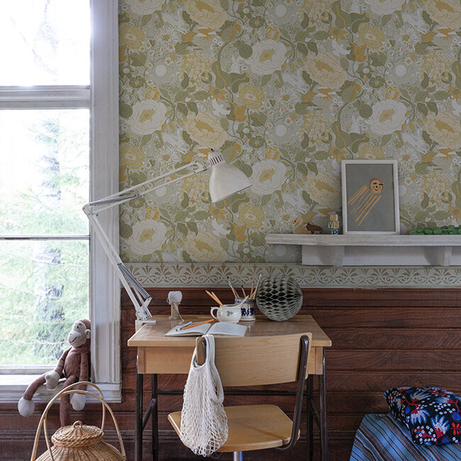 Dutch Wallcoverings Dutch Wallcoverings - FC Langtan- Växa Grey - Vliesbehang - 10m x 53cm - 63015