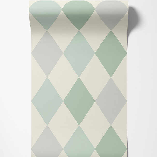 Dutch Wallcoverings Dutch Wallcoverings - FC Langtan- Kalas Green - Vliesbehang - 10m x 53cm - 63030