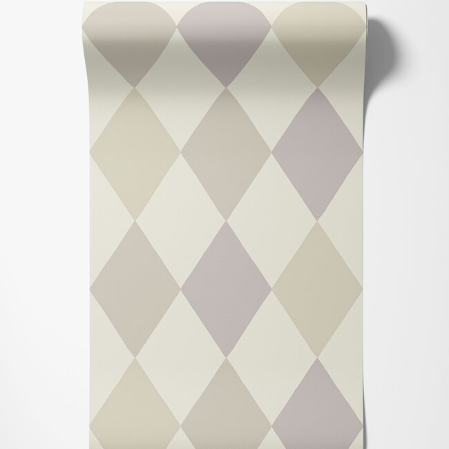 Dutch Wallcoverings Dutch Wallcoverings - FC Langtan- Kalas Grey/lilac - Vliesbehang - 10m x 53cm - 63033